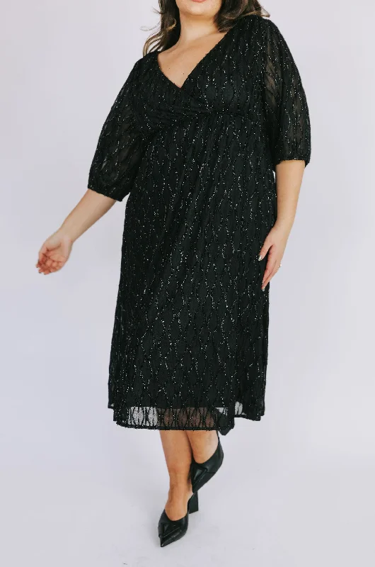 PLUS SIZE - Through The Night Dress Plus Size Colorblock