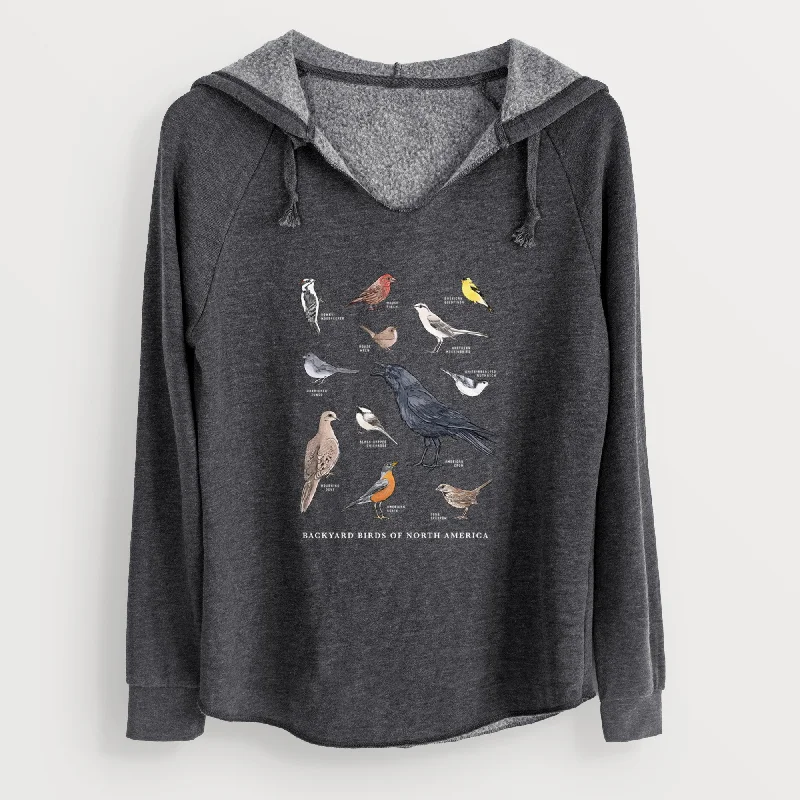 Common Backyard Birds of North America - Cali Wave Hooded Sweatshirt Soft Hooded Sweatshirt