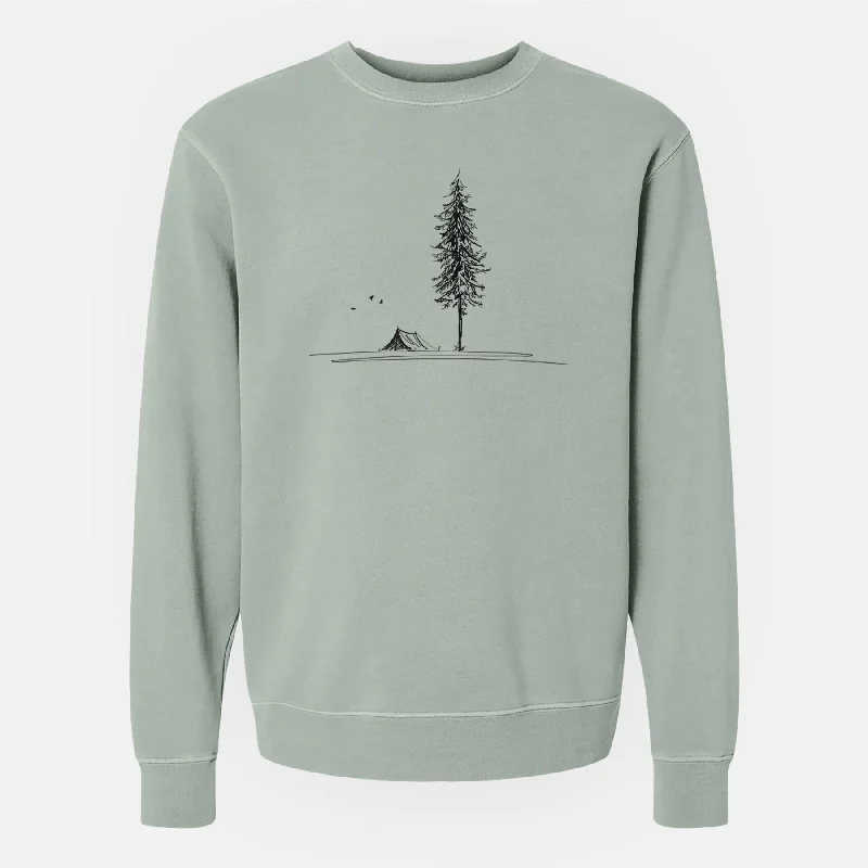 Pine Camp Vista - Unisex Pigment Dyed Crew Sweatshirt Fleece Hoodies & Sweatshirts