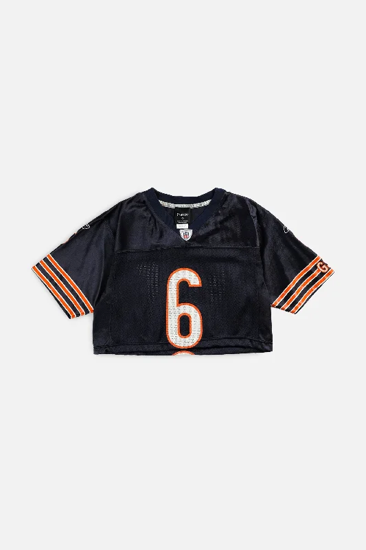 Rework Crop Chicago Bears NFL Jersey - S Trendy Women’s Hoodies