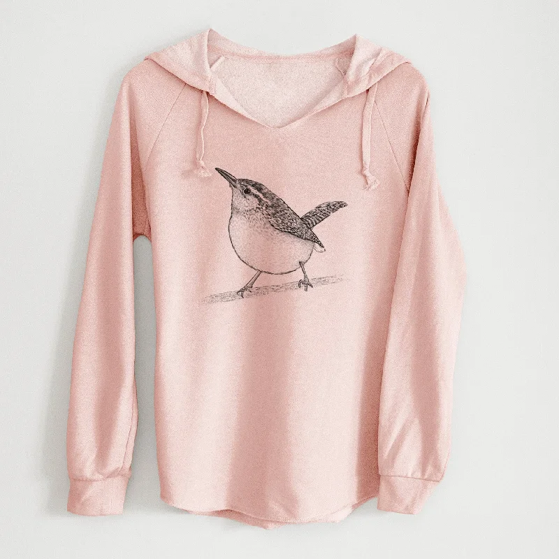 Carolina Wren - Thryothorus ludovicianus - Cali Wave Hooded Sweatshirt Casual Graphic Hoodies