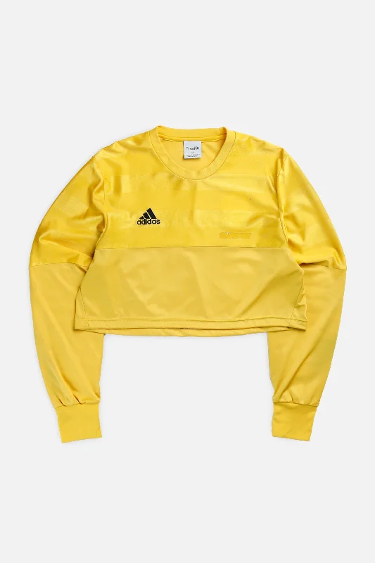 Rework Crop Adidas Soccer Goalie Jersey - L Cozy Women’s Hoodie