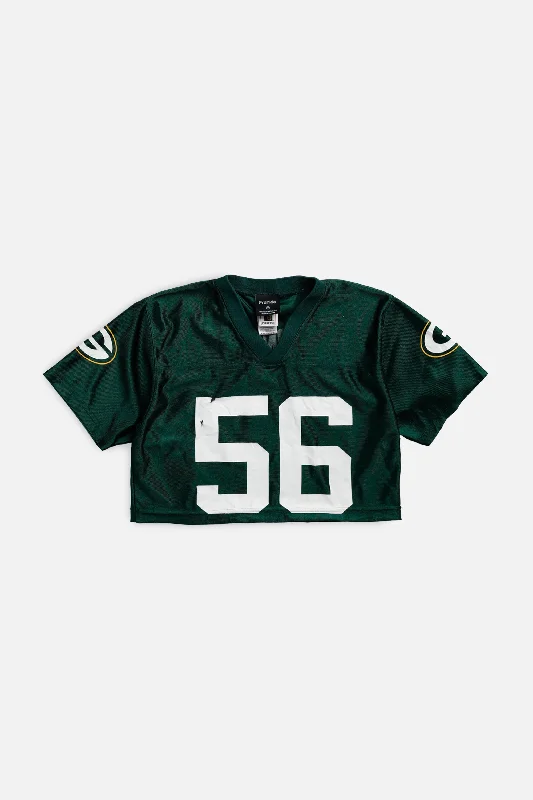 Rework Crop Green Bay Packers NFL Jersey - XS Elegant Hoodies & Sweatshirts