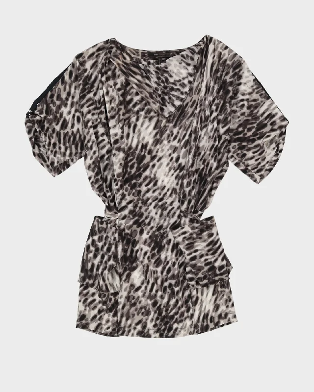 BCBG MaxAzria Grey Animal Print Dress - S Bamboo pajama sets