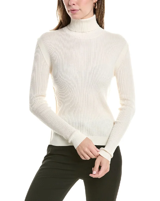 St. John Wool & Silk-Blend Turtleneck Sweater Fashionable sweaters