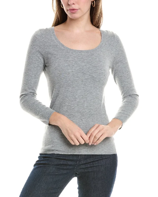 St. John Scoop Sweater Moisture-wicking sweaters