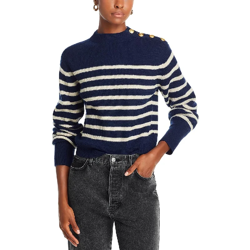 Nancy Womens Knit Ribbed Pullover Sweater Acrylic sweaters