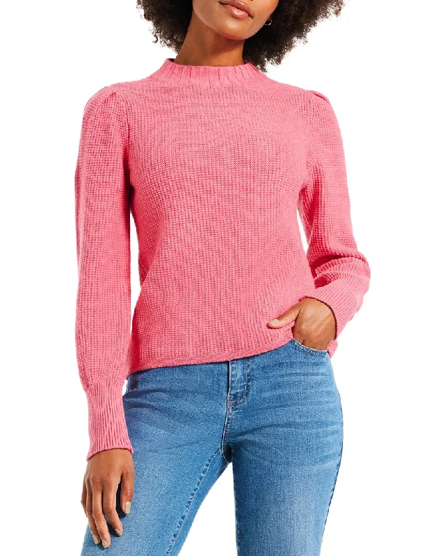 Nic+Zoe Waffle Stitch Sweater Fleece sweaters