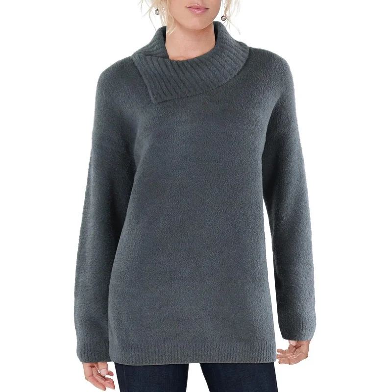 Cozychic Womens Cowl Neck Long Sleeve Pullover Sweater UV protection sweaters