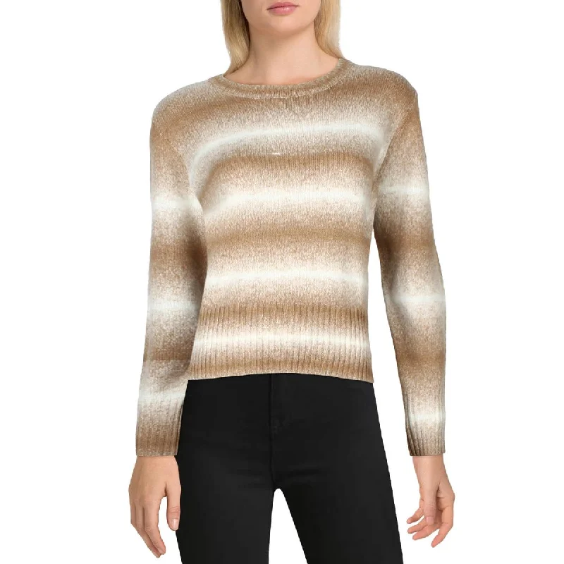 Womens Ombre Stripe Pullover Sweater Thermal insulation sweaters