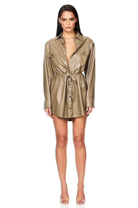 Off Duty Shirt Dress Vacation mini dresses