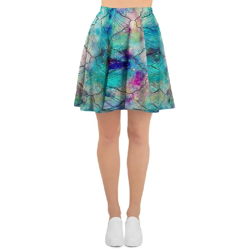 Mermaid Galaxy Print Women's Skirt Festival unclassified skirts