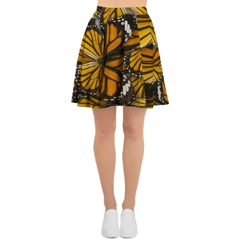 Monarch Butterfly Pattern Print Women's Skirt Short unclassified skirts