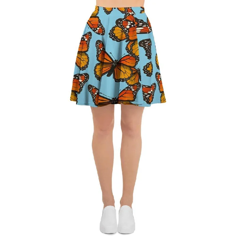 Monarch Butterfly Print Women's Skirt Comfortable unclassified skirts