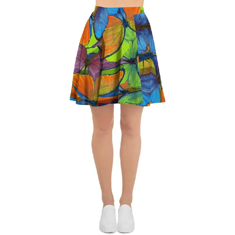 Multicolor Butterfly Print Women's Skirt Trendy new unclassified skirts