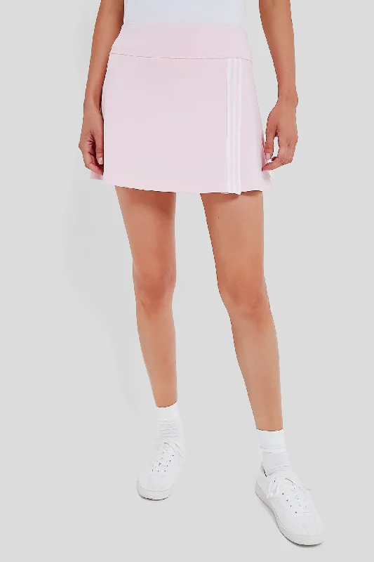 Pink Retro Stripe 14 Inch Court Tennis Skirt Engagement unclassified skirts