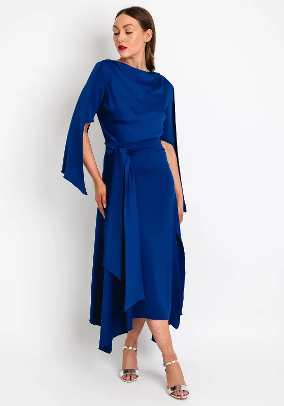 Kevan Jon Como Open Sleeve Maxi Dress, Cobalt Blue Boho Maxi Skirt