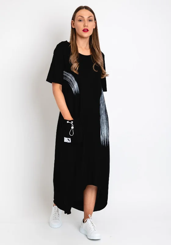 Naya Brushstroke Print Maxi Dress, Black Maxi Skirt Collection