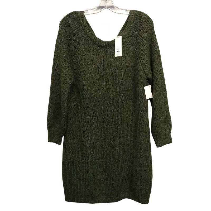 Dress Sweater By Harper In Green, Size:S Loose Knit Sweater