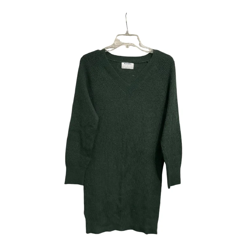 Dress Sweater By Old Navy In Green, Size: Xs Fitted Sweater Dress