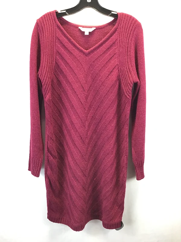 Dress Sweater By Charming Charlie In Red, Size: L Casual Sweater Dress