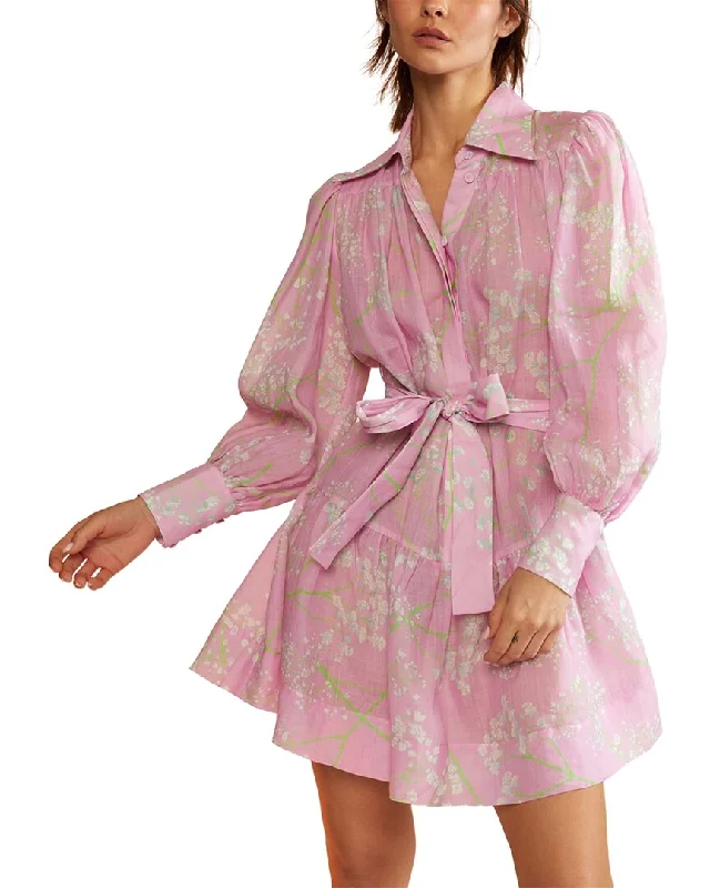 Cynthia Rowley Baby's Breath Shirt Dress Cotton Shirt Dress