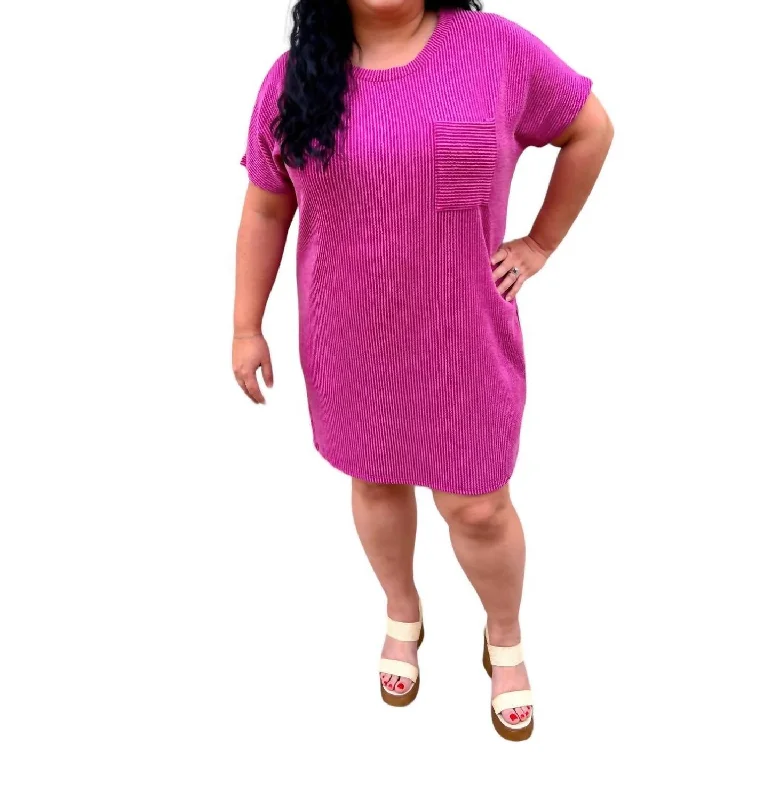 Maggie Tee Shirt Dress Plus In Pink Comfy Shirt Dress