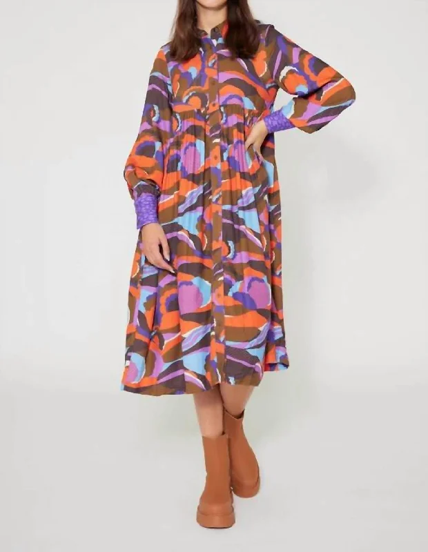 Pop Country Shirt Dress In Multi Dress Shirt Chic